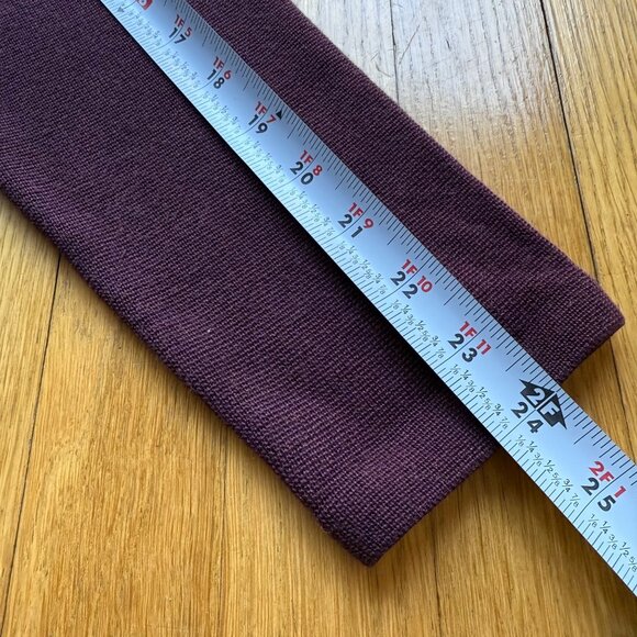 Eileen Fisher Size M Plum Silk Blend Lightweight Open Front Cardigan Sweater - Picture 10 of 13